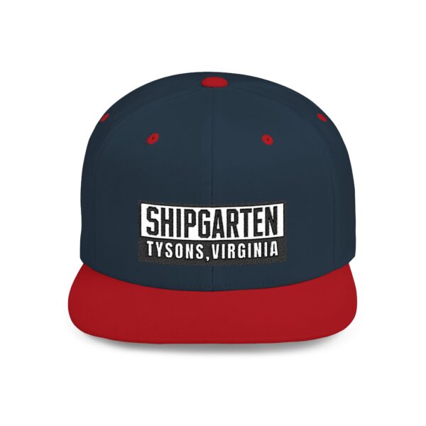 Shipgarten Flat Bill Snapback Cap - Bold Style, All Day Comfort