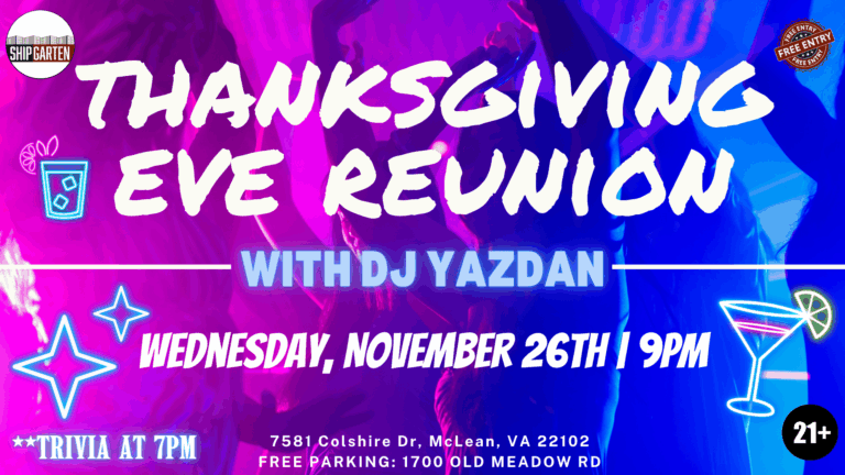 Thanksgiving Eve Reunion with DJ Yazdan