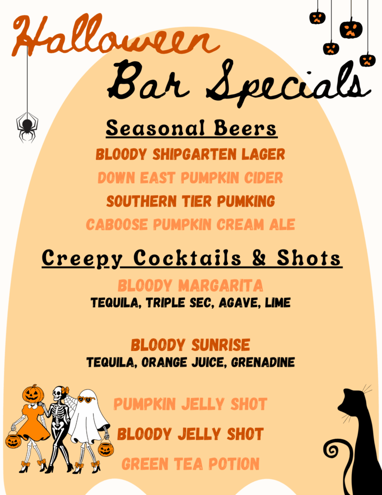 Bar Specials Halloween