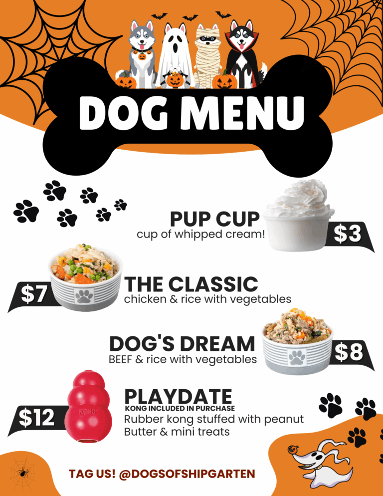 Dog Menu Halloween