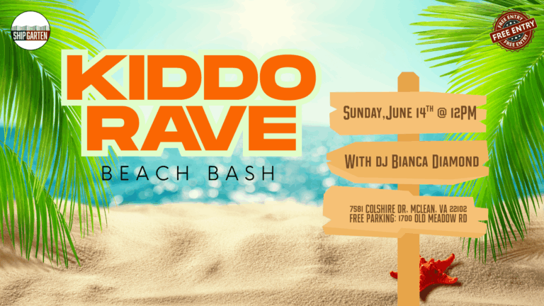 KIddo RAVE Beach Bash June14