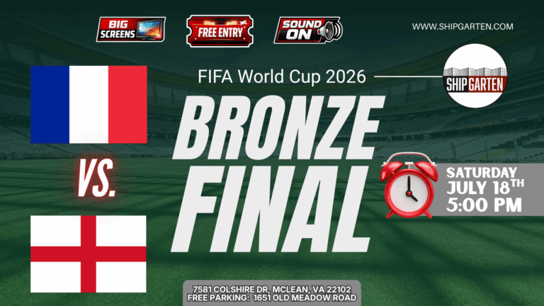 FIFA World Cup 2026 Bronze Final Watch Party at Shipgarten