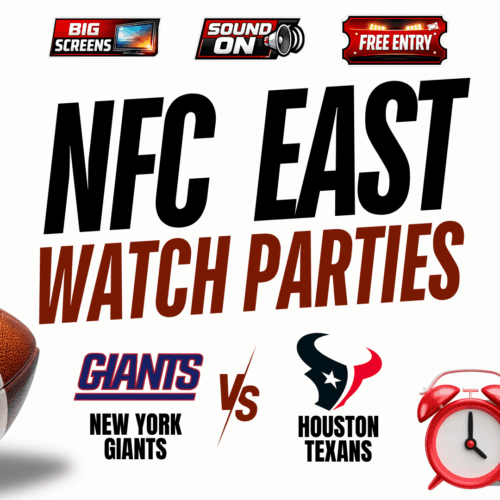 New York Giants vs Houston Texans watch party at Shipgarten in McLean Virginia