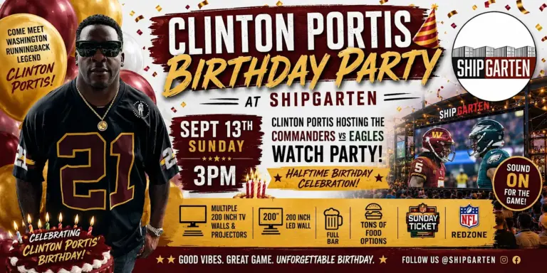 Clinton Portis Bday Party + Commanders vs. Eagles Watch Party at Shipgarten (1)