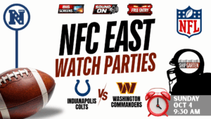 Indianapolis Colts vs Washington Commanders London game watch party at Shipgarten in McLean Virginia