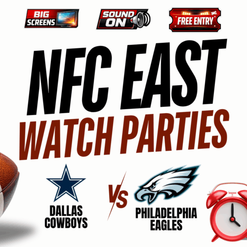 Dallas Cowboys vs Philadelphia Eagles watch party at Shipgarten in McLean Virginia