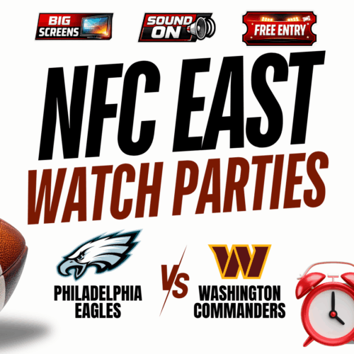 Philadelphia Eagles vs Washington Commanders watch party at Shipgarten in McLean Virginia