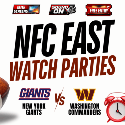 New York Giants vs Washington Commanders watch party at Shipgarten in McLean Virginia