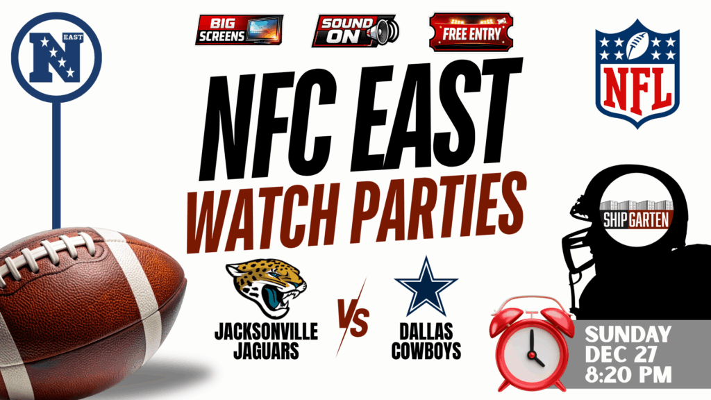 Jacksonville Jaguars vs Dallas Cowboys watch party at Shipgarten in McLean Virginia