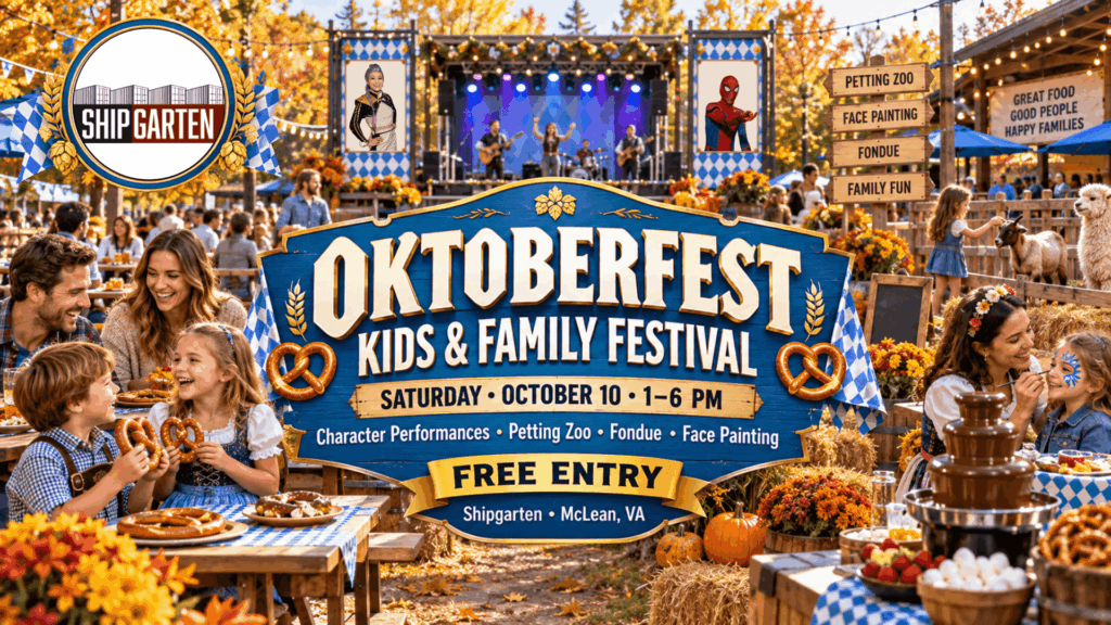 Oktoberfest Kids and Family Festival at Shipgarten in McLean Virginia