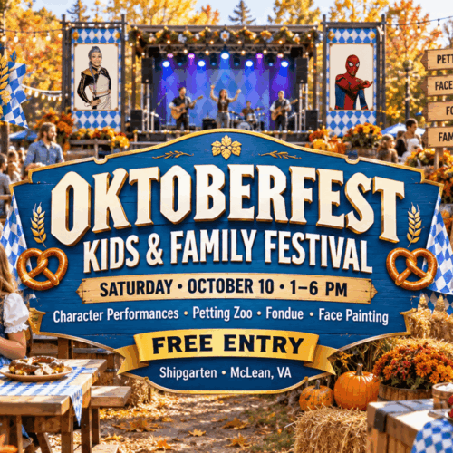 Oktoberfest Kids and Family Festival at Shipgarten in McLean Virginia