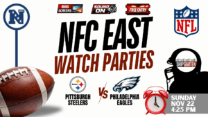Pittsburgh Steelers vs Philadelphia Eagles NFL watch party at Shipgarten in McLean, Virginia