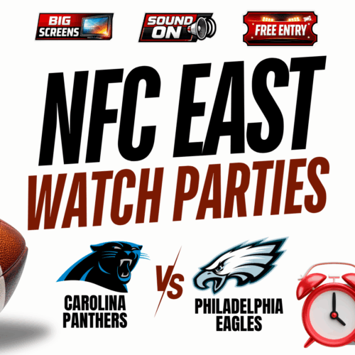 Carolina Panthers vs Philadelphia Eagles NFL watch party at Shipgarten in McLean VA on October 18, 2026 at 1 PM