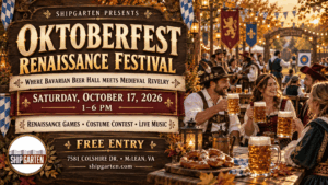 Oktoberfest Renaissance Festival at Shipgarten in McLean Virginia on October 17, 2026