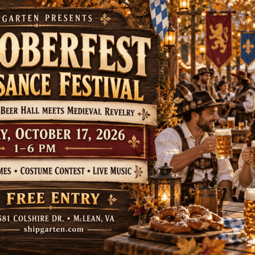 Oktoberfest Renaissance Festival at Shipgarten in McLean Virginia on October 17, 2026