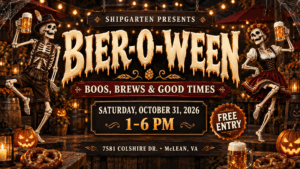 Bier-O-Ween Halloween Festival at Shipgarten in McLean Virginia on October 31, 2026