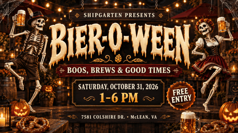 Bier-O-Ween Halloween Festival at Shipgarten in McLean Virginia on October 31, 2026
