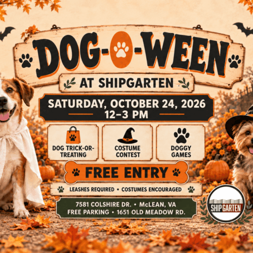 Dog-O-Ween Halloween Festival at Shipgarten in McLean Virginia on October 24, 2026