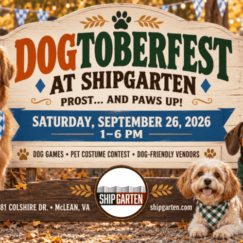 Dogtoberfest at Shipgarten in McLean Virginia on September 26, 2026