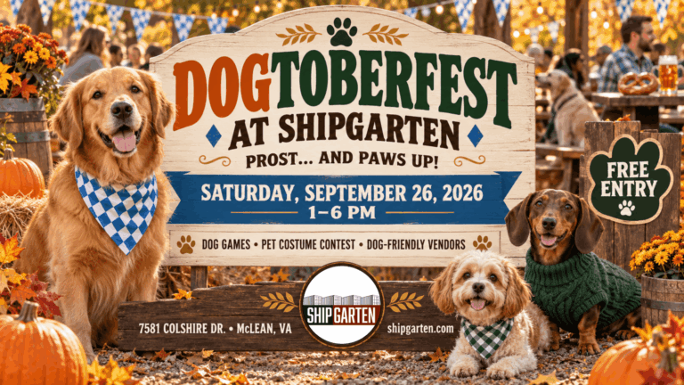Dogtoberfest at Shipgarten in McLean Virginia on September 26, 2026