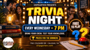 Midweek Trivia Night every Wednesday at Shipgarten in McLean Virginia